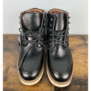 Steve Madden Men's Bleeker Boots - Black - Size 9 - NWT W/Box Ortholite Comfort